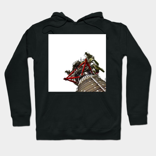 space rocket motor engine ecopop architectural photograph Hoodie by jorge_lebeau